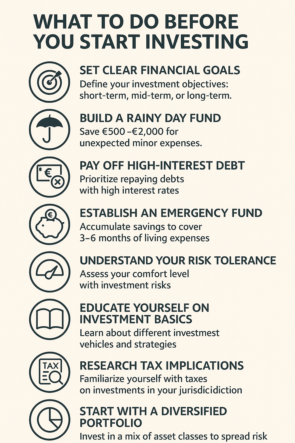What to do before you start investing